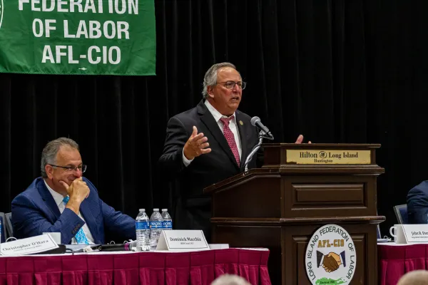 Long Island Federation of Labor President John R. Durso Addressing 2022 Constitutional Convention