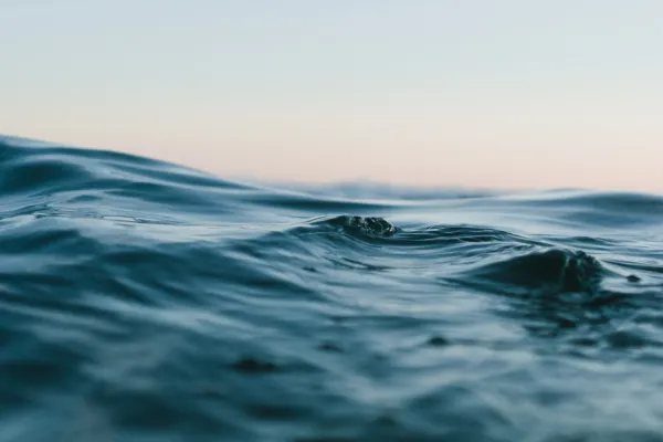 Photo of water at dusk