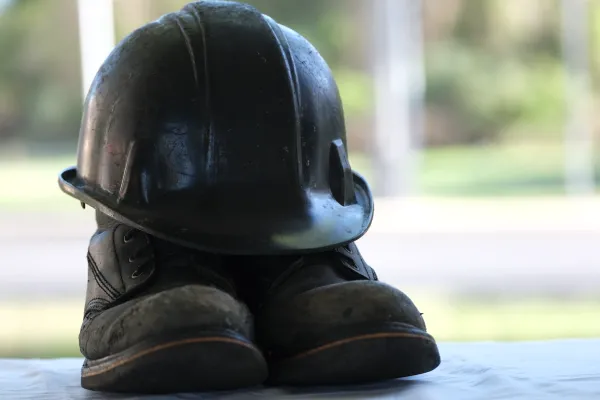 Hardhat and Work Boots