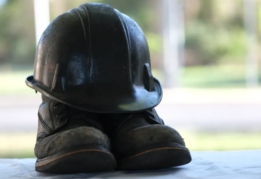 Hardhat and Work Boots